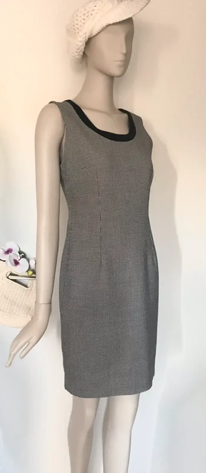 Robe motif pied de poule 123