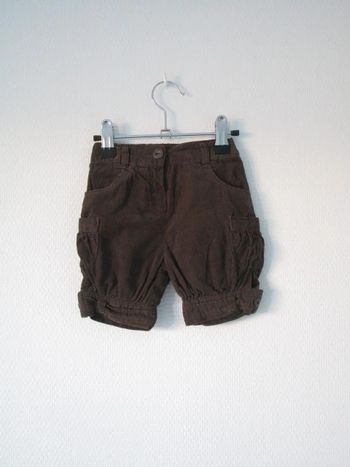 Short velours Obaïbi 6 mois TBE