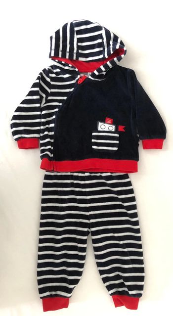 Ensemble veste zipee + pantalon 9 mois