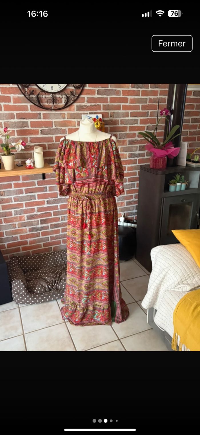 Robe longue bohème taille 2 - photo numéro 3