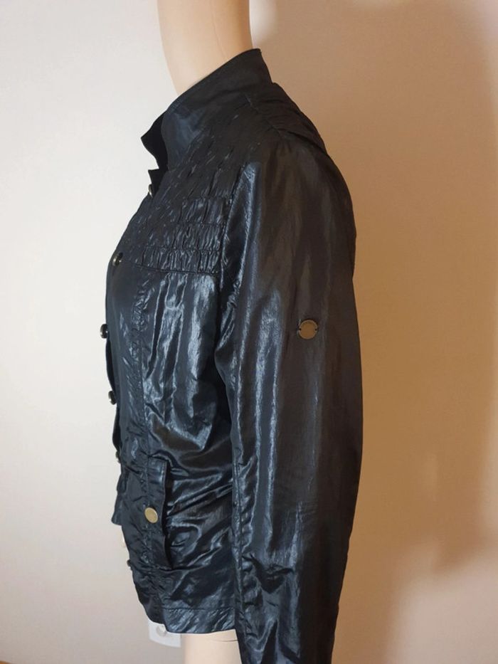 Veste Salt & Pepper noire effet huilée T.42 - photo numéro 7