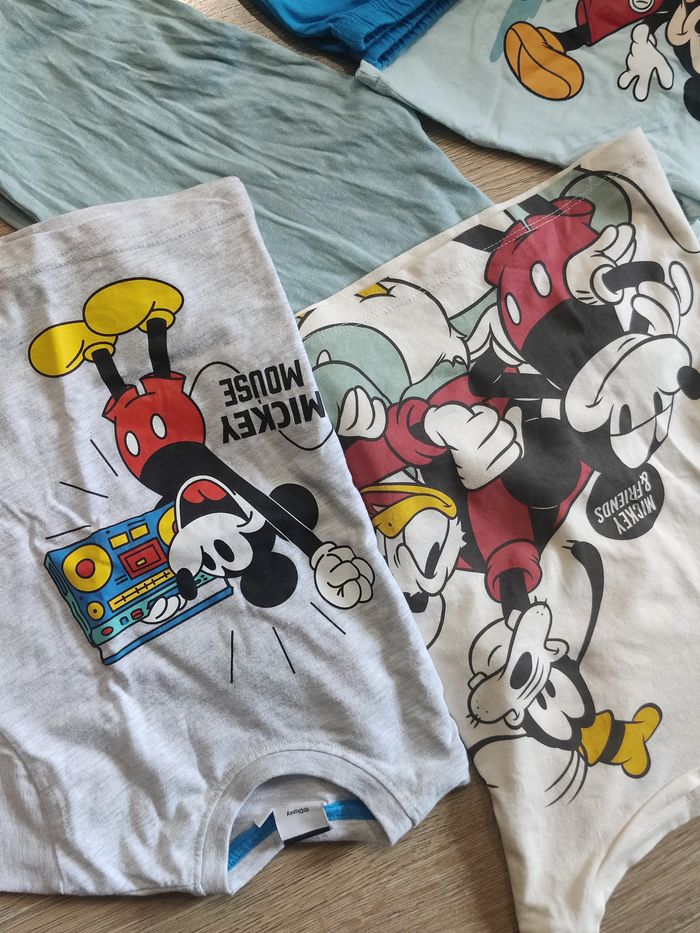 Lot de 3 pyjamas coton Mickey Disney Taille 3-4 ans - photo numéro 2