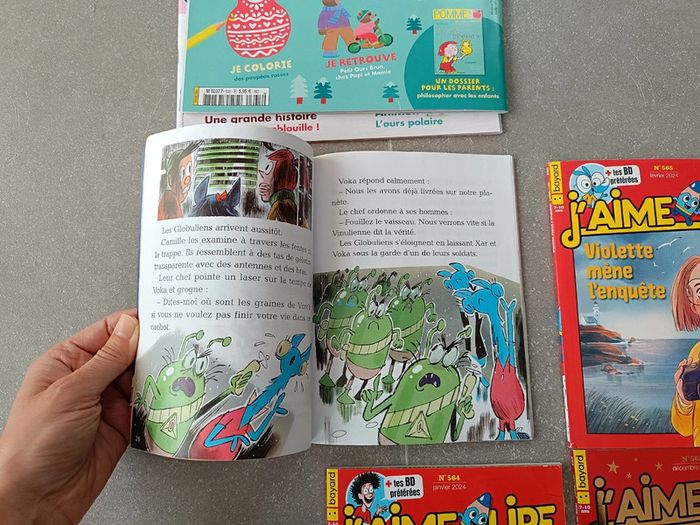 Lot de 2 magazines Pomme d'api et 4 j'aime lire - photo numéro 12