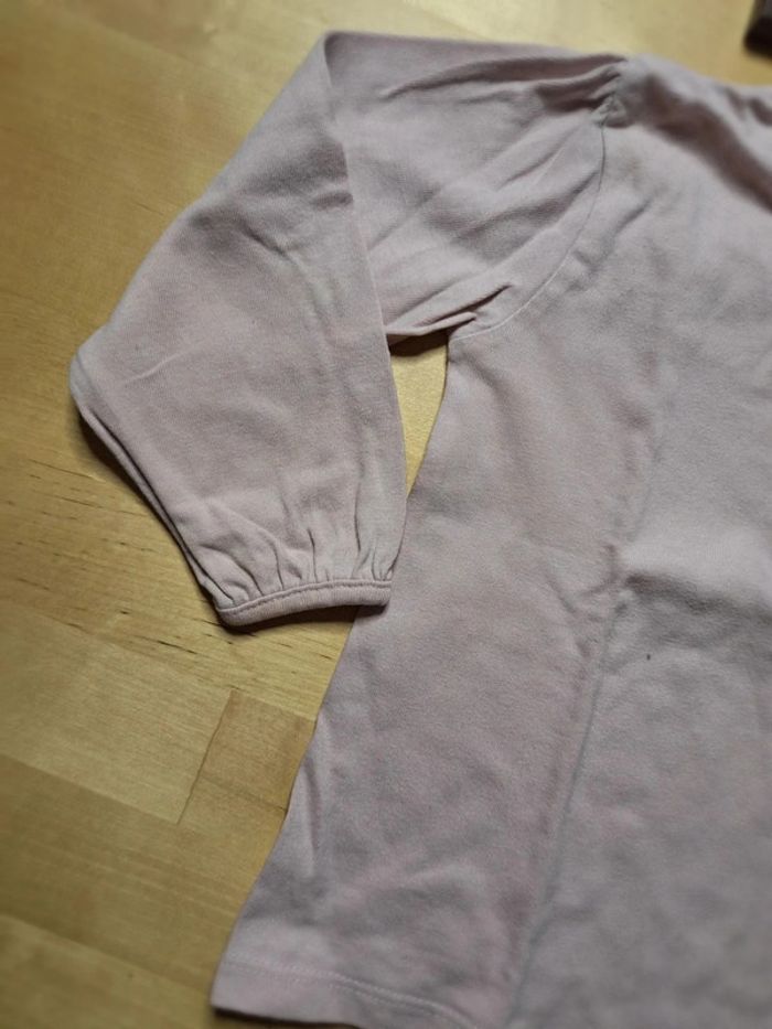 T-shirt manches longues pour fille taille 24 mois Marque lulu Castagnettes très bon état - photo numéro 4