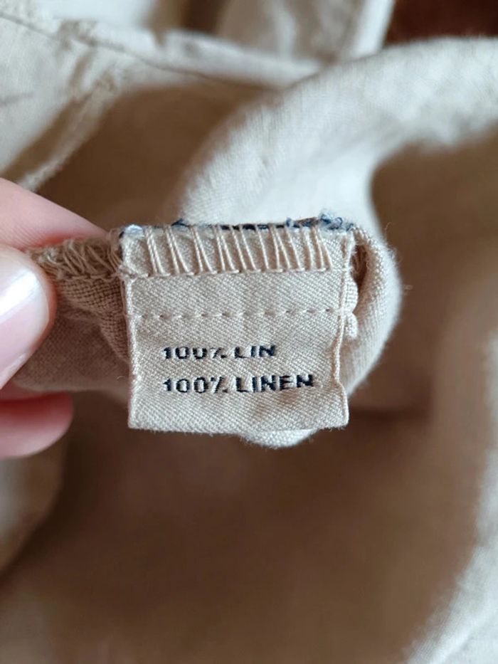 Chemise lin beige Hartford - photo numéro 8