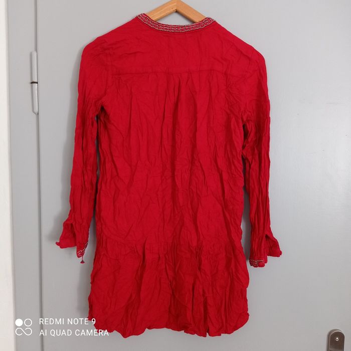 Robe tunique rouge t34 - photo numéro 9