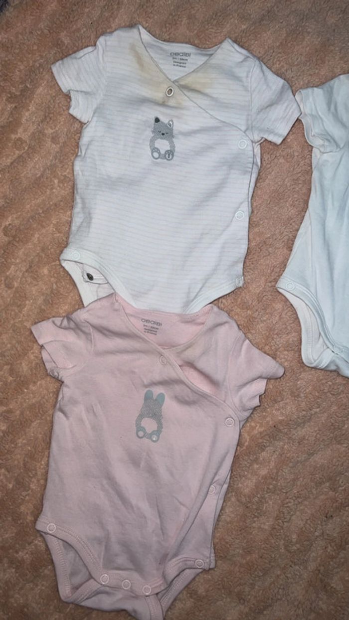 Lots de 3 body fille 3 mois - photo numéro 6