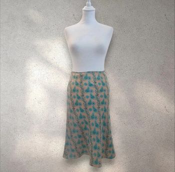 Jupe imprimée 100 % soie taille élastique GAP