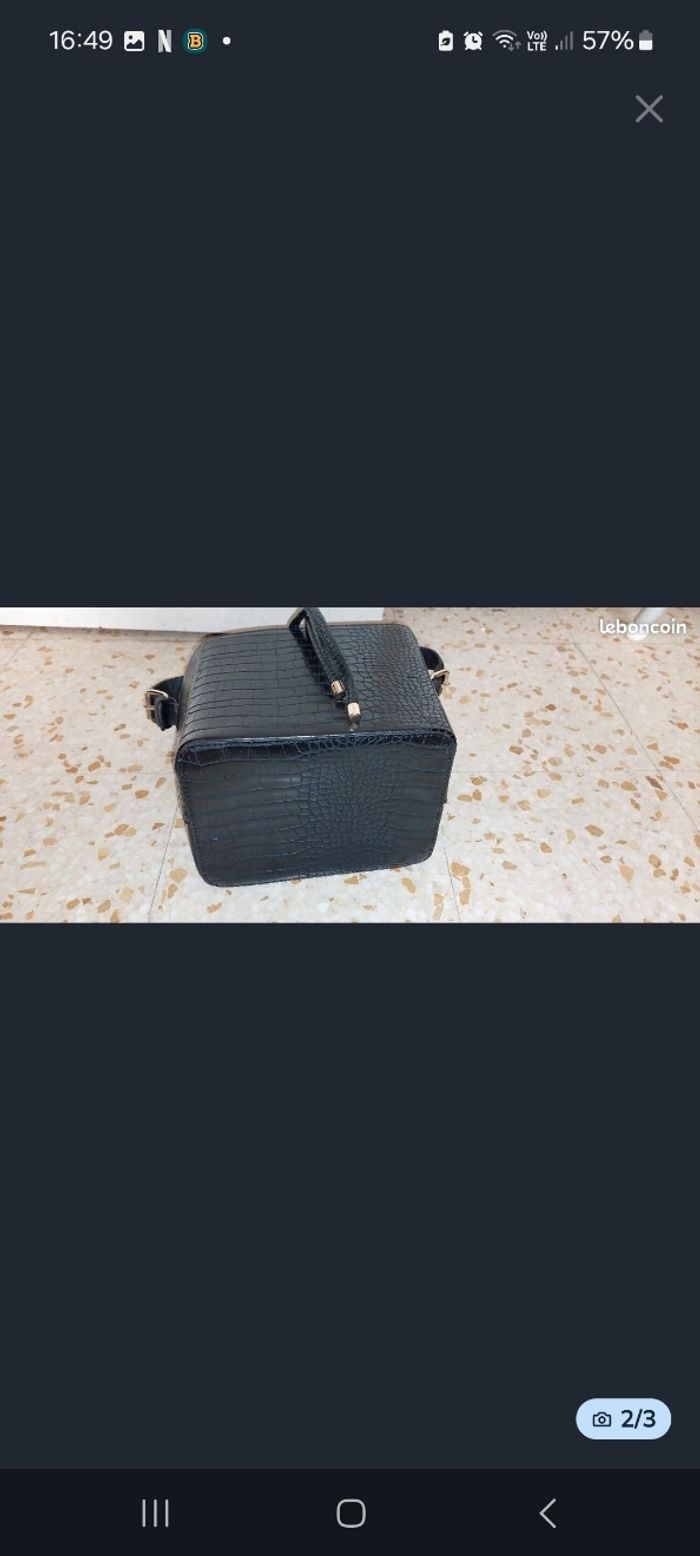 Sac seau noir neuf - photo numéro 2