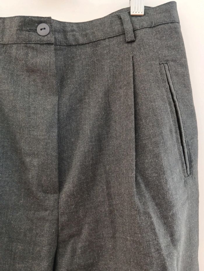 Pantalon vintage chic gris anthracite taille 38 estimée - photo numéro 4