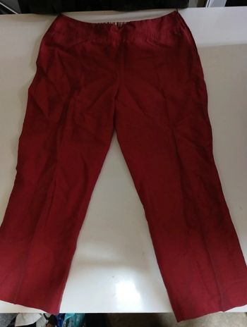 Pantacourt femme Burton taille 42 en lin léger rétro vintage