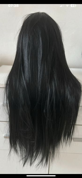 Perruque longue brune