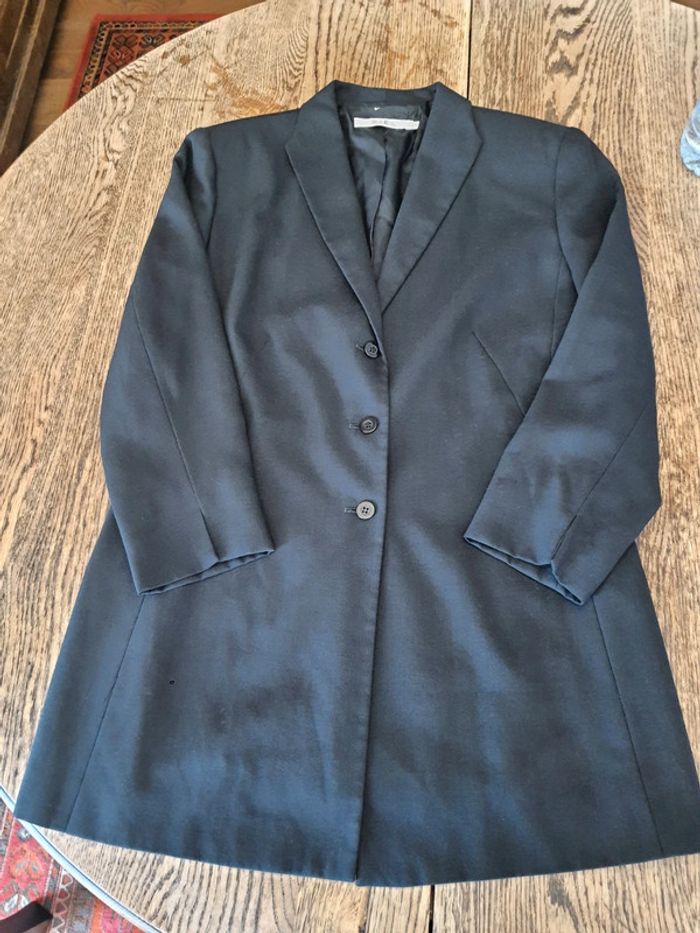 Jolie Pardessus noir Miēl taille 42 made Canada - photo numéro 10