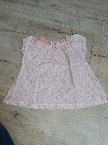 Tee shirt manche courte fille 12 mois