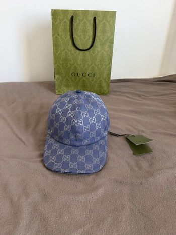 Casquette gucci dubai bleu 