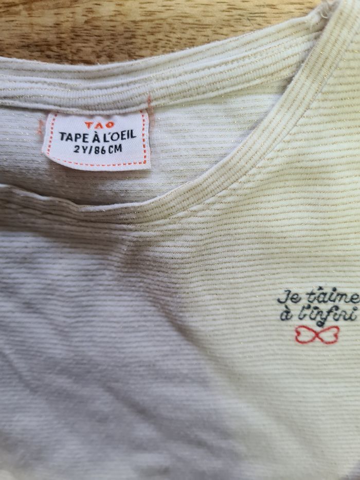 Blouse t-shirt longue manche 86cm Tao - photo numéro 2