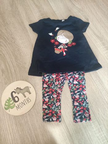 Ensemble fillette 6 mois
