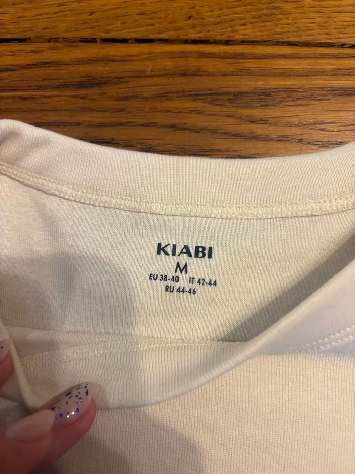 T-shirt blanc à motifs neuf avec étiquette taille M - photo numéro 6