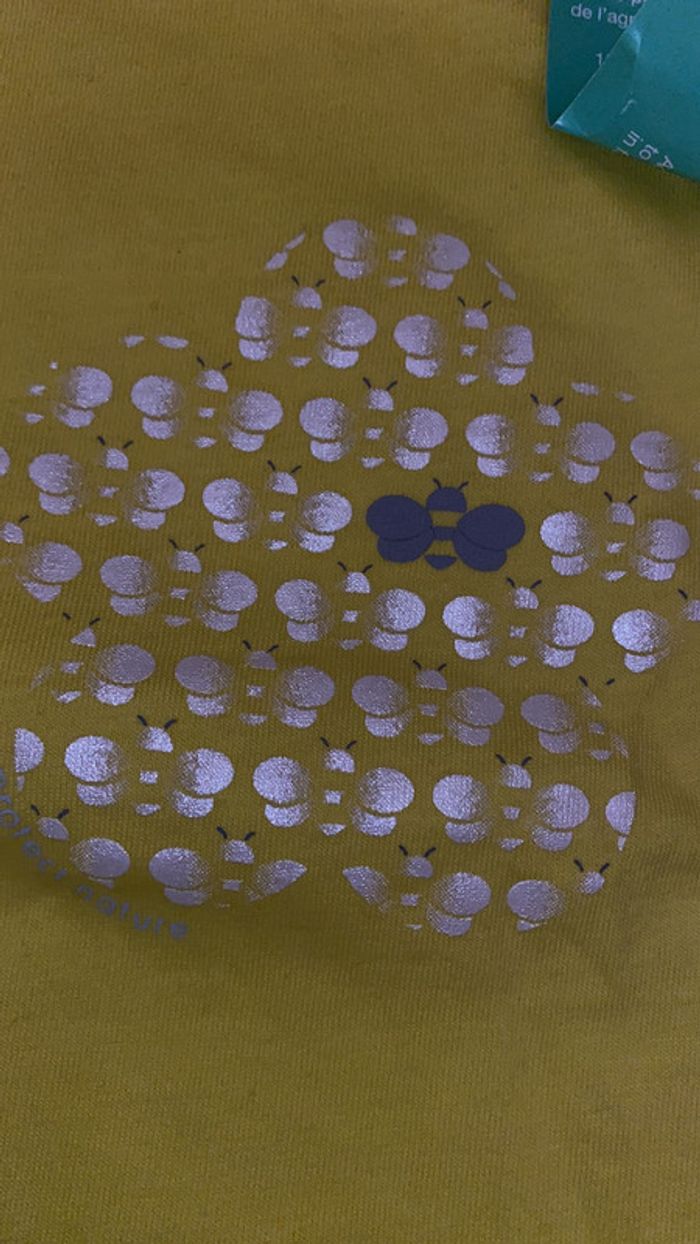 23 mois obaibi - Neuf étiqueté tee shirt jaune abeille - photo numéro 2