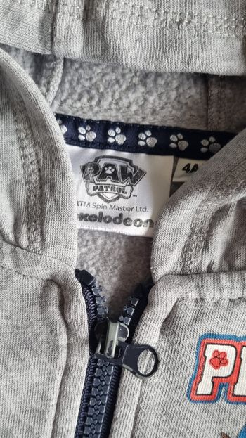 Sweat zippé Pat Patrouille 4 ans