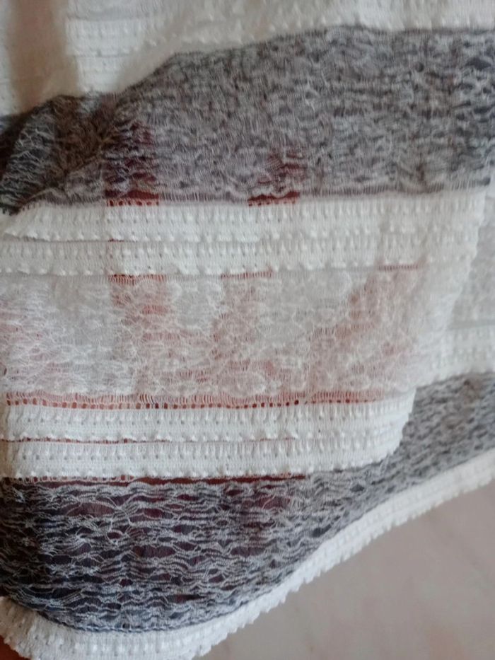 Robe moulante 36 noire et grise dentelé c68 - photo numéro 11