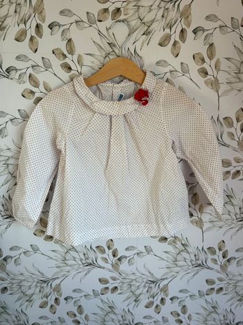 Blouse à pois Jacadi