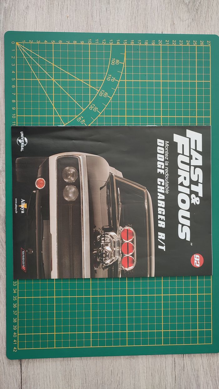 Fascicule seul sans pièce numéro 92 n°92 Dodge Charger R/T Fast & Furious 1/8 1/8e 1/8ème Altaya #E0
