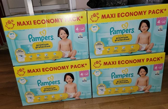 Couches pampers premium protection T4