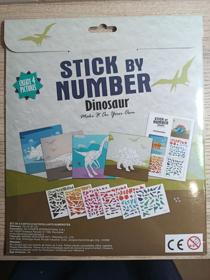 Mosaïque par numéro dinosaures - photo numéro 2