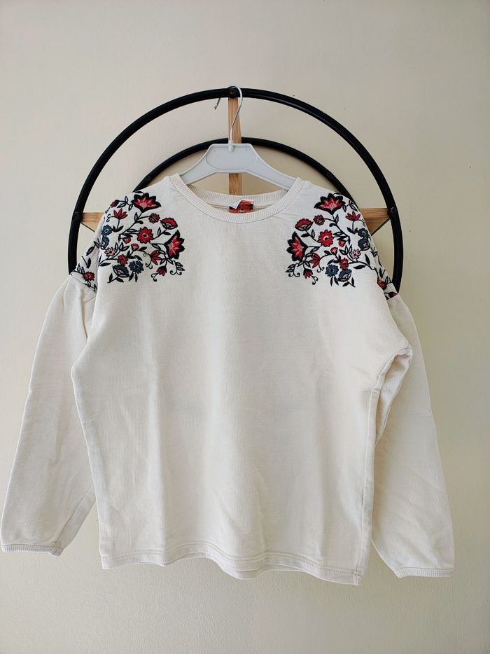 6 ans pull sweat fin tape a l'oeil