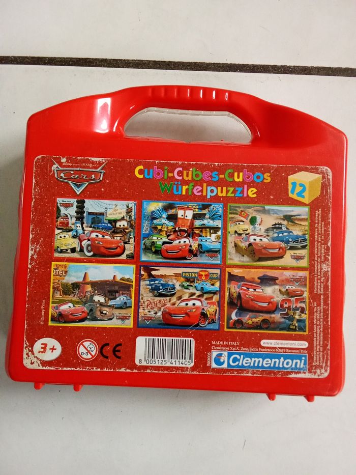 Boite de 12 Cubes:  6 Puzzles Cars - photo numéro 3
