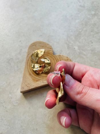 Boucles d’oreilles dorées Zara
