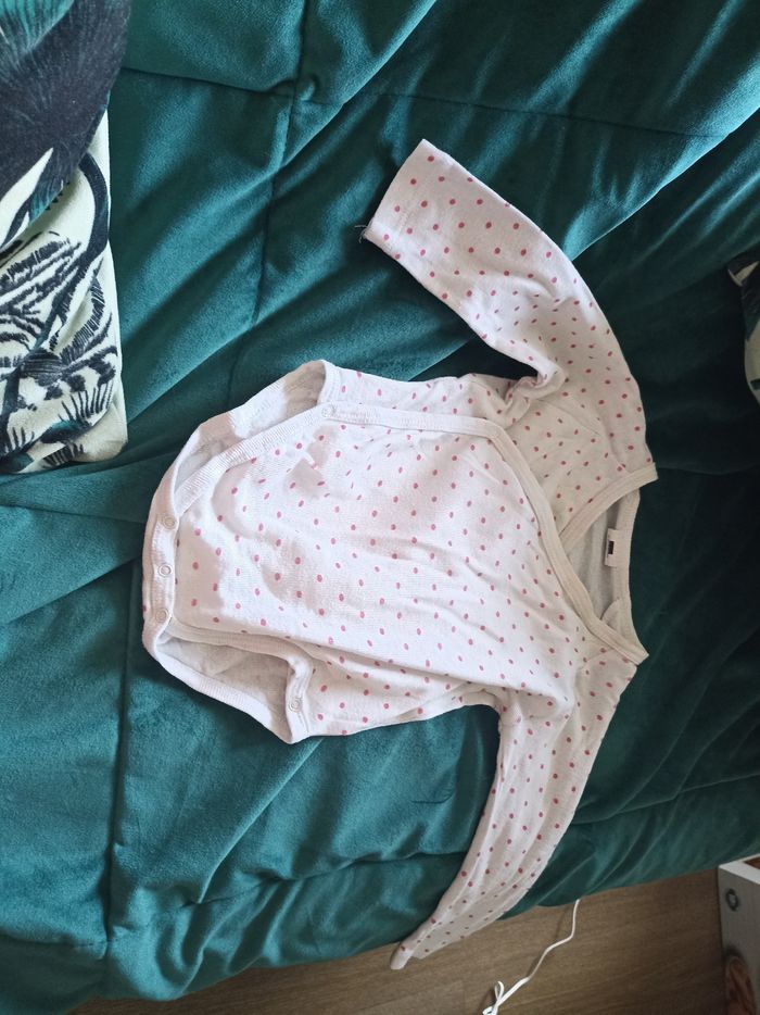 Body blanc a petit pois