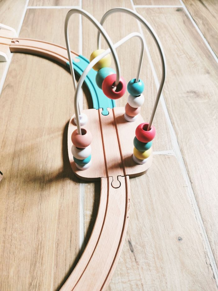 🚂Mon premier circuit de train en bois 5 en 1 marque Vertbaudet - photo numéro 3
