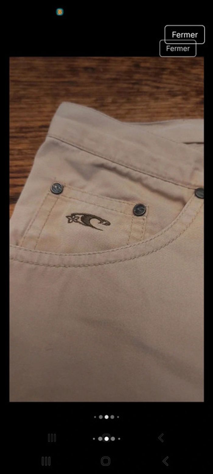 Jolie Short femme beige O'Neill taille S - photo numéro 14