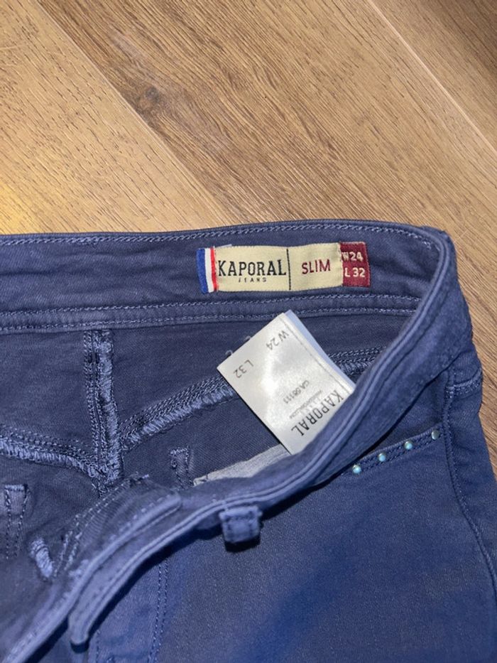 Pantacourt bleu slim Kaporal jeans - photo numéro 3
