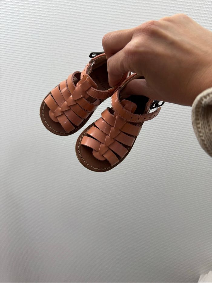 Paire de spartiates rose