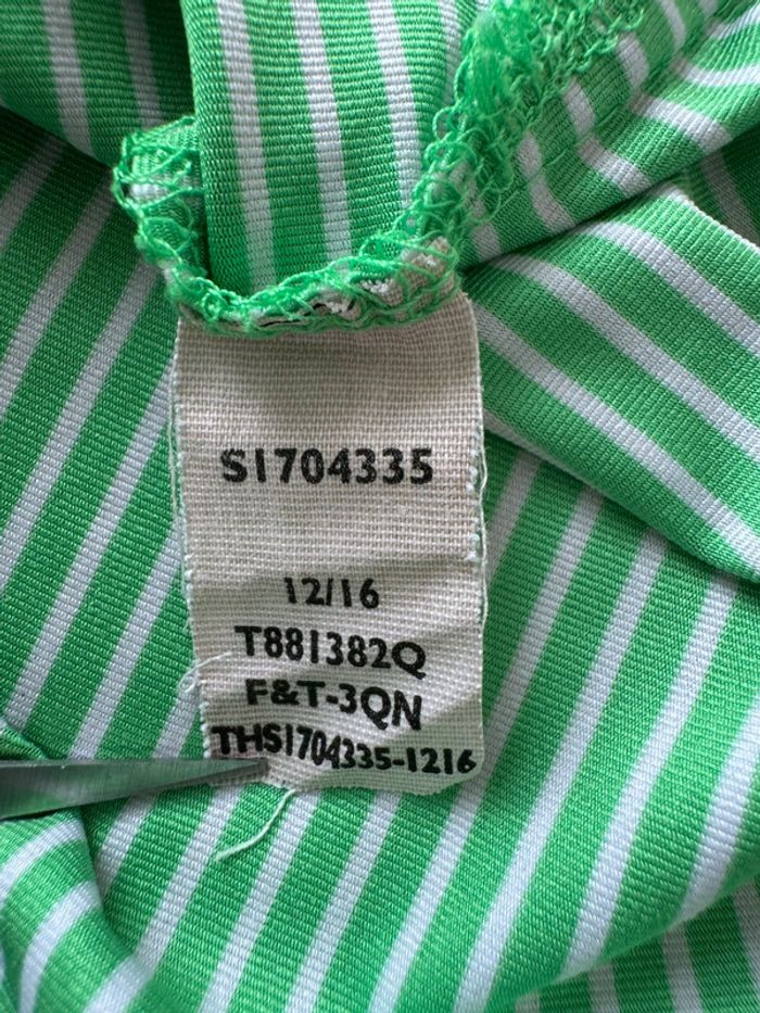 Polo manches courtes à rayures Tommy Hilfiger taille 8-10 ans - photo numéro 5