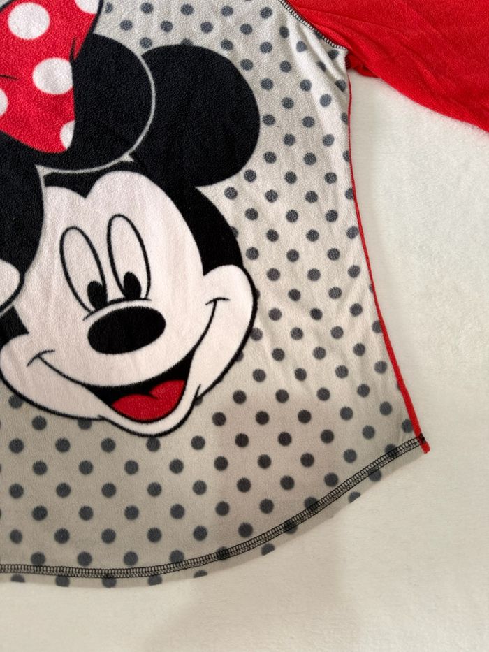 Haut de pyjama blanc et rouge Disney Mickey et Minnie pour fille taille XL enfant - photo numéro 3