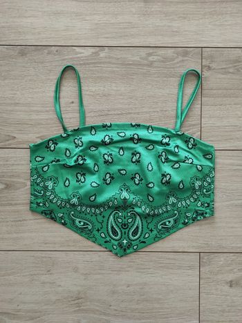 Top bandeau FB sister vert et noir 