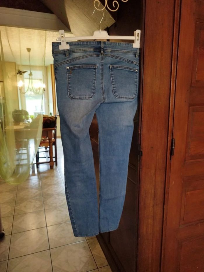 Jeans bleu clair skinny droit y2k vintage S/36 - photo numéro 7