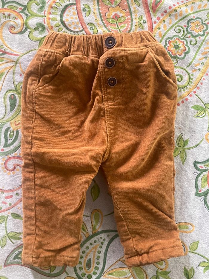 Ensemble pantalon velours et polo manches longues Tape à l’œil 3 mois - photo numéro 2