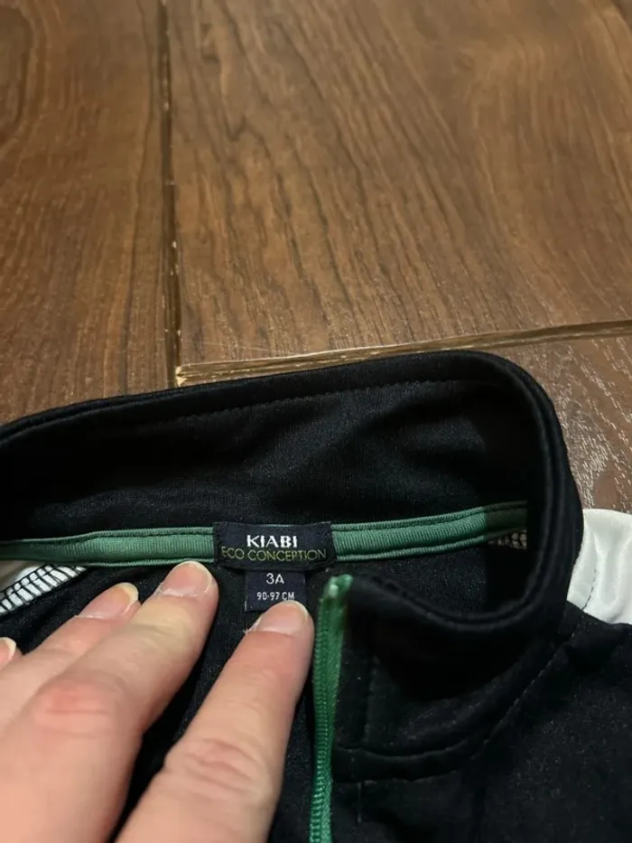 Ensemble de jogging garcon en polyester noir Kiabi 3 ans - photo numéro 7