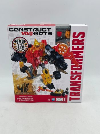 Construct Bots Transformers Dinobot Warriors Bumblebee & Nosedive Dino 61 pièces Hasbro 2014 neuf