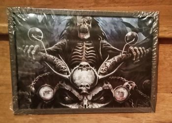 Cadre motard tête de mort