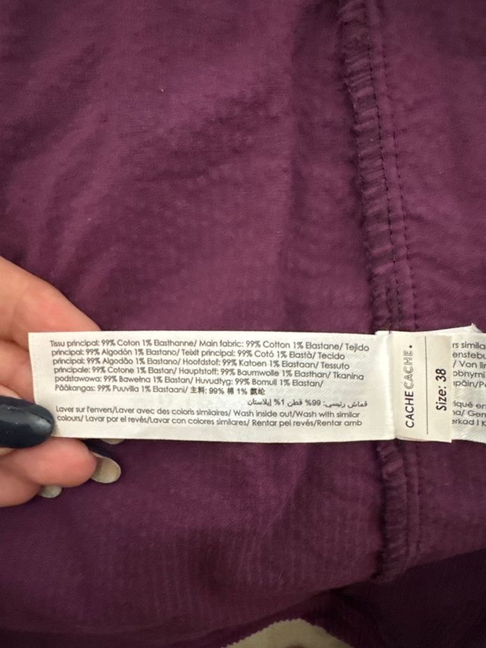 Robe velours bordeaux manches longues - photo numéro 6