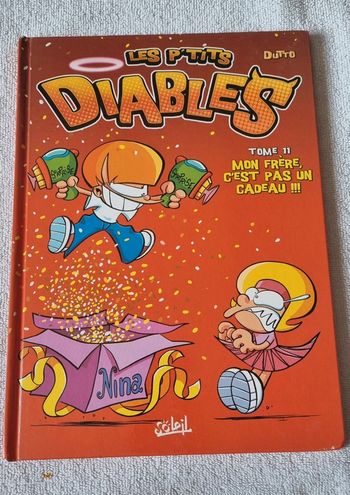 Livre les p'tits diables tome 11 mon frère c'est pas un cadeau