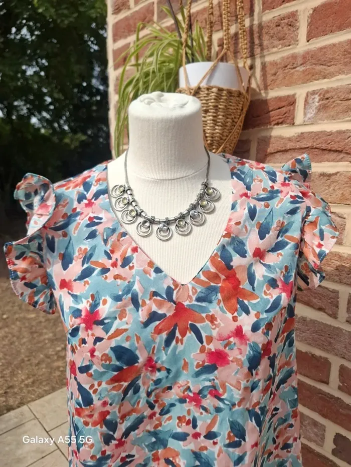 Haut floral femme S/M - photo numéro 2