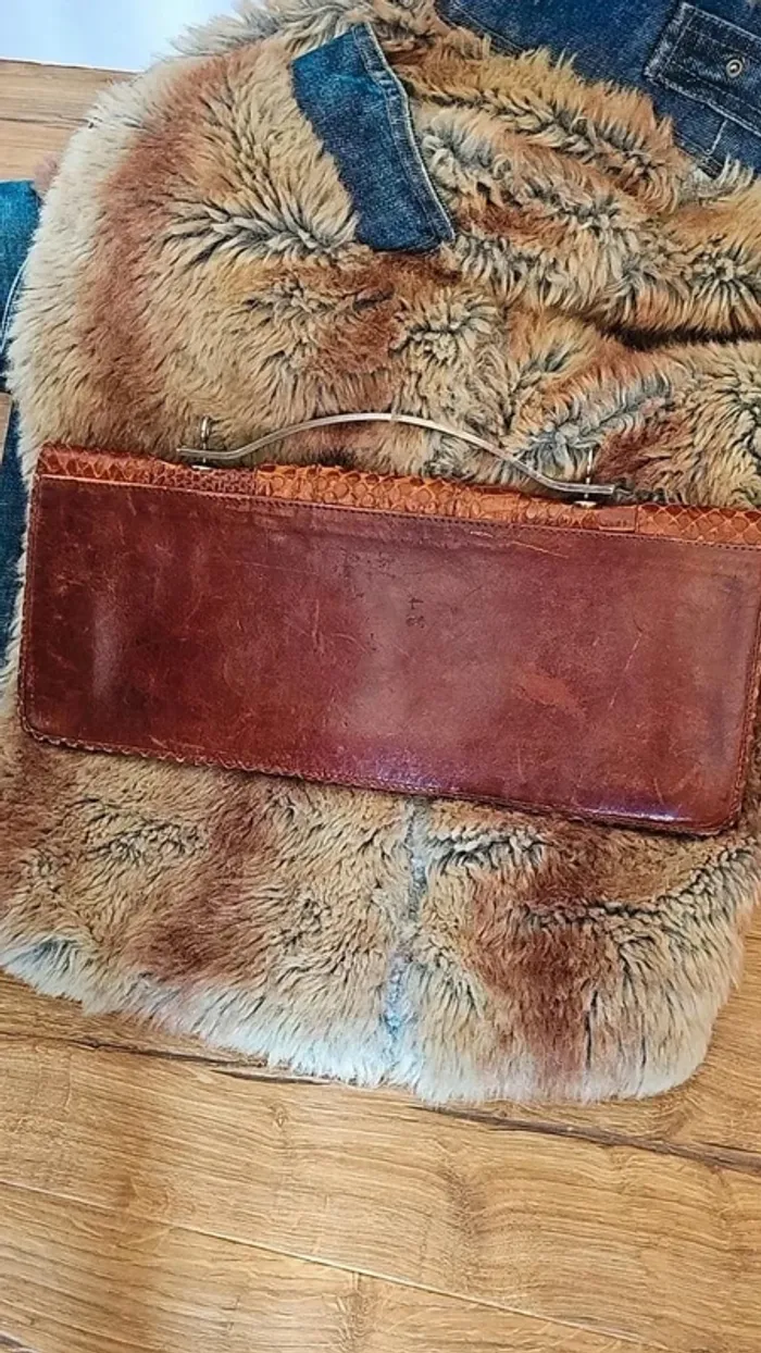 Sac à main vintage reptile 70s - photo numéro 3