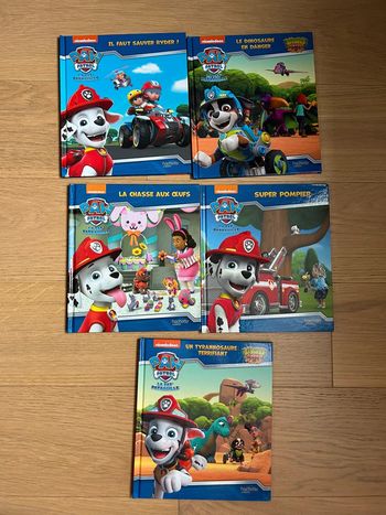 Lot de 5 livres Pat Patrouille